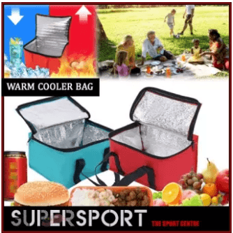 SUPERSPORT Portable 2 Double Layer Warm Cooler Bag
