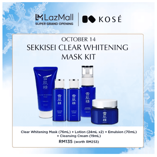 Kose Sekkisei Whitening Mask Kit