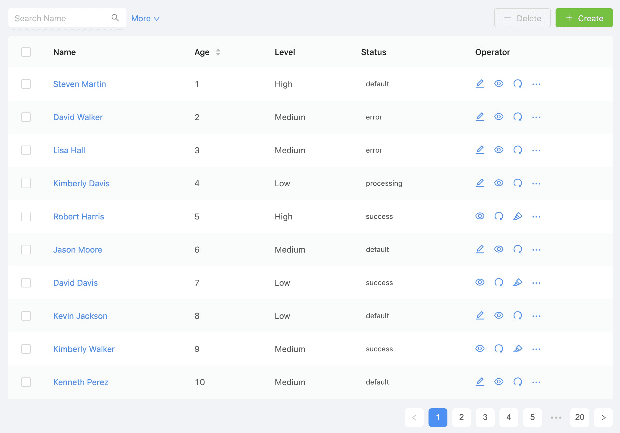search-table