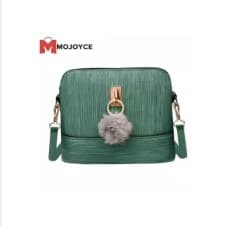 MOJOYCE 1pc Fashion Women Elegant Soft PU Square Plush Ball Crossbody Bag Shoulder Bags