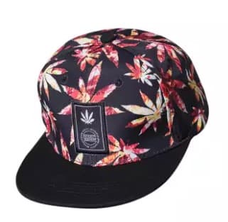 Fashion Unisex Bboy Brim Adjustable Baseball Cap Snapback Hip-hop Hat (Red)