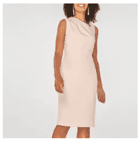 Dorothy Perkins Blush Pleat Sleeveless Dress
