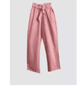 MISSLILY WAIST RUFFLE TAPPERED PANTS