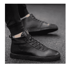 Spring Men's Shoes Korean Style Trend Men's Shoes Sub-Versatile Men Sports Casual High-top Board Shoe Male Trendy Shoes White Shoes Male