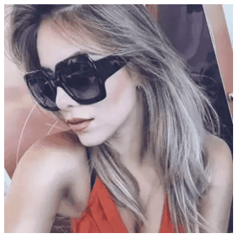 GUO NEW Oversized Square Luxury Sunglasses Gradient Lens Vintage Women Fashion