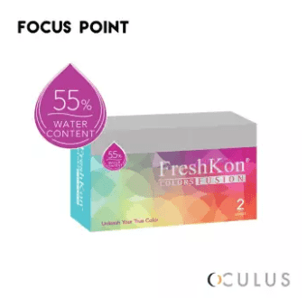 Freshkon Colors Fusion Monthly Contact Lens Shimmering Grey 2s (-0.75)