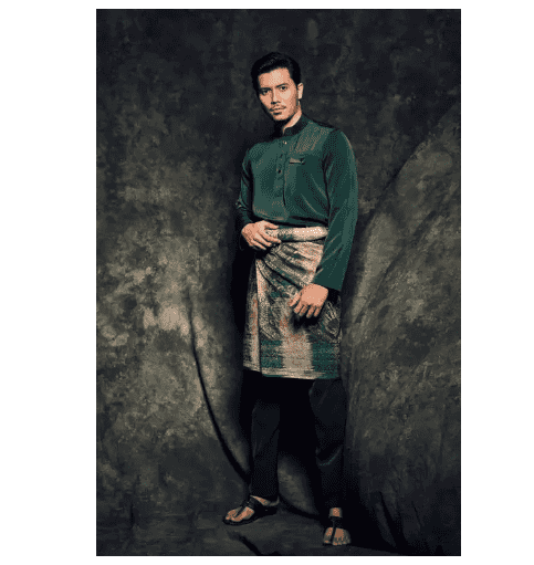Fattastic Baju Melayu Cekak Musang - Dark Green