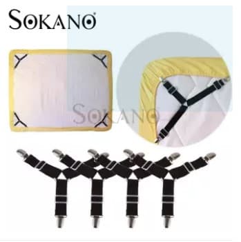SOKANO 4 Pcs Set Mattress Sheet Clips Cover Grippers