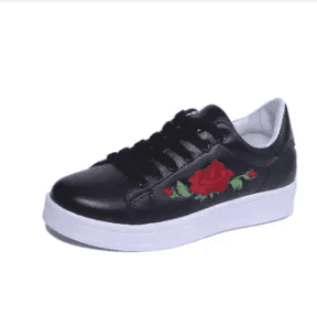 HEUS Rose Embroidery Sneaker (Smaller Cutting)
