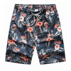 DeMeis Men Beach Pants Quick Dry Short Pants Casual Large Size Shorts
