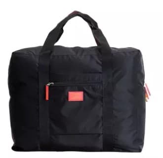 Luggage Bags Waterproof Nylon Travel Bags Folding Storage Bag Black