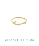 Gemini Zodiac Gold Ring