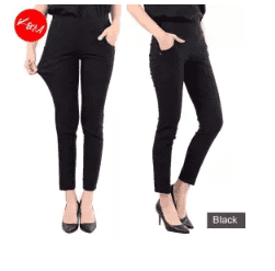 KM Women 2XL-7XL Extra Plus Size Stretchable Long Pants