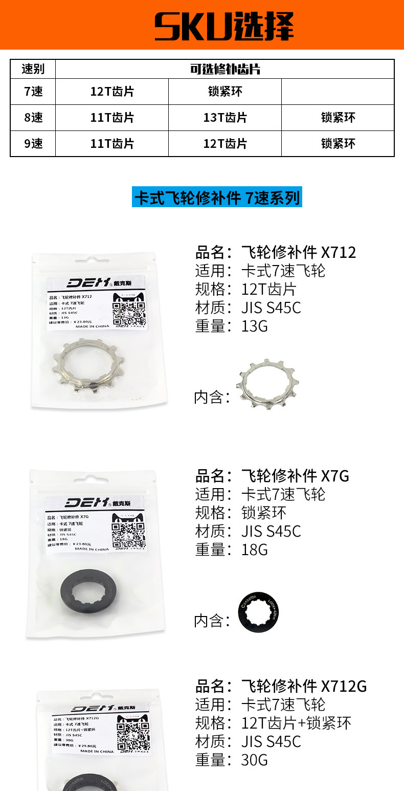 Pignon de vélo 9 vitesses - Ref 2363458 Image 8