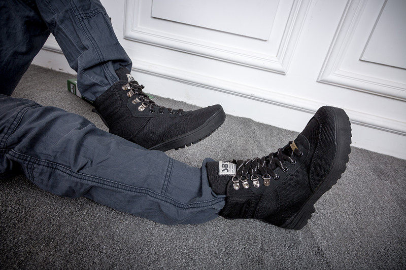 Boots militaires en toile - dérapage - Ref 1400446 Image 11