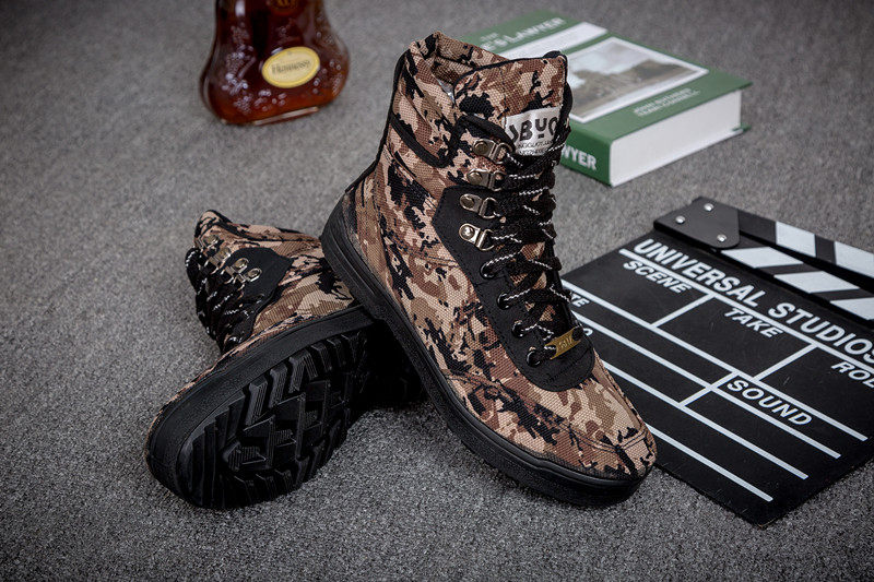 Boots militaires en toile - dérapage - Ref 1400446 Image 19