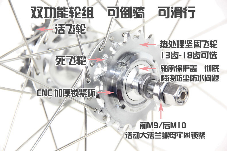 Roues de vélo cyclisme sur route 26 pouces - Ref 2376976 Image 12