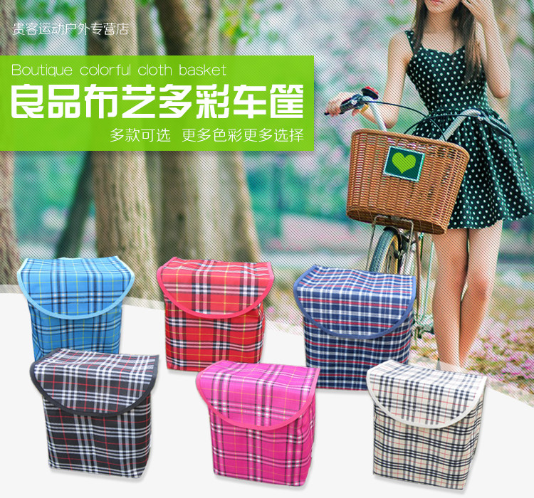 Panier pour vélo en toile - Ref 2260131 Image 7