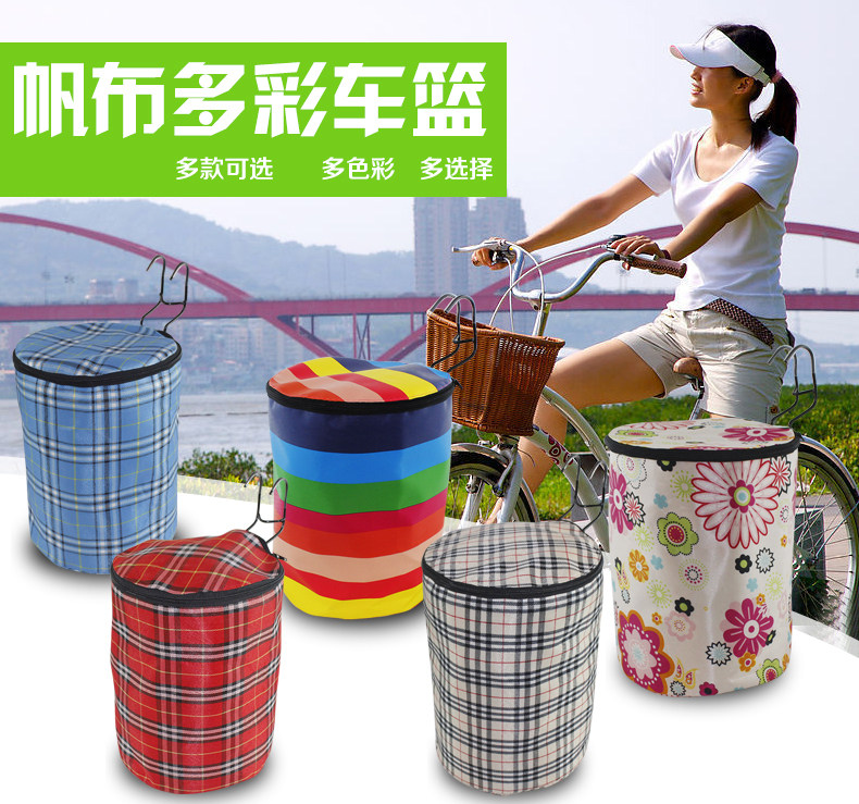 Panier pour vélo JAKROO en toile - Ref 2260786 Image 7