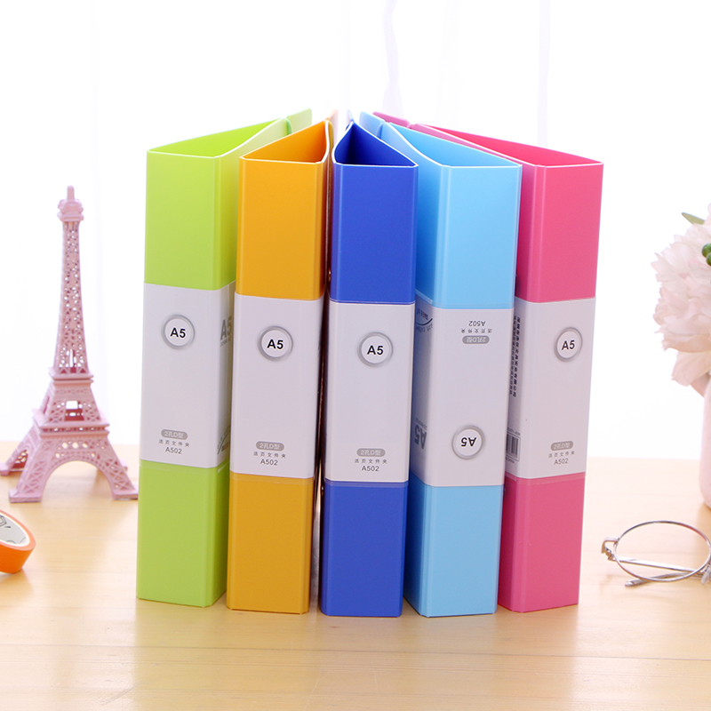 得力文件夹四联收纳架框栏档案夹资料夹多层办