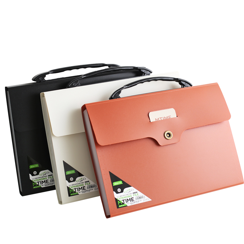 得力文件夹四联收纳架框栏档案夹资料夹多层办