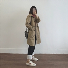 挺阔气场中长款 卡其色 风衣外套女 18春 muzi