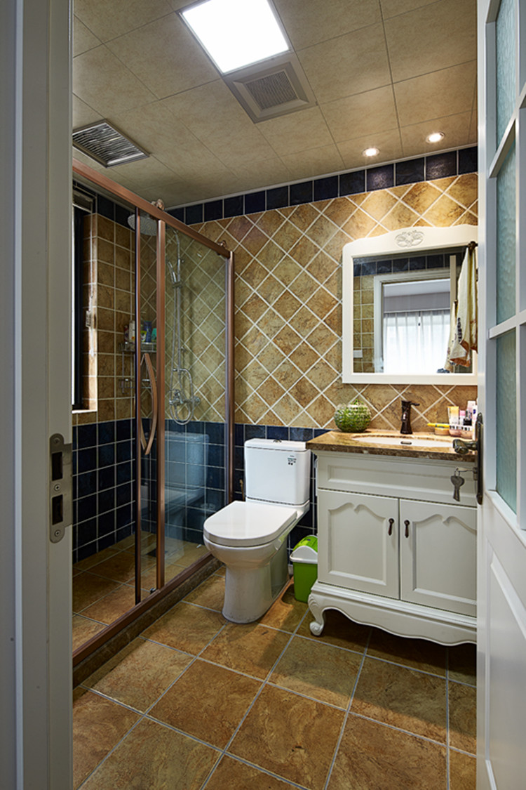 现代美式地板效果图 美欧式混合家装地板效果图大全_12