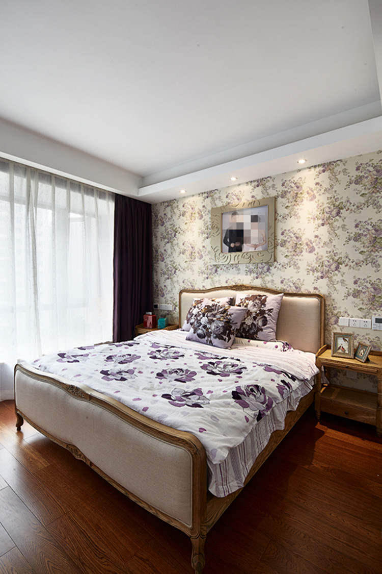 现代美式地板效果图 美欧式混合家装地板效果图大全_9