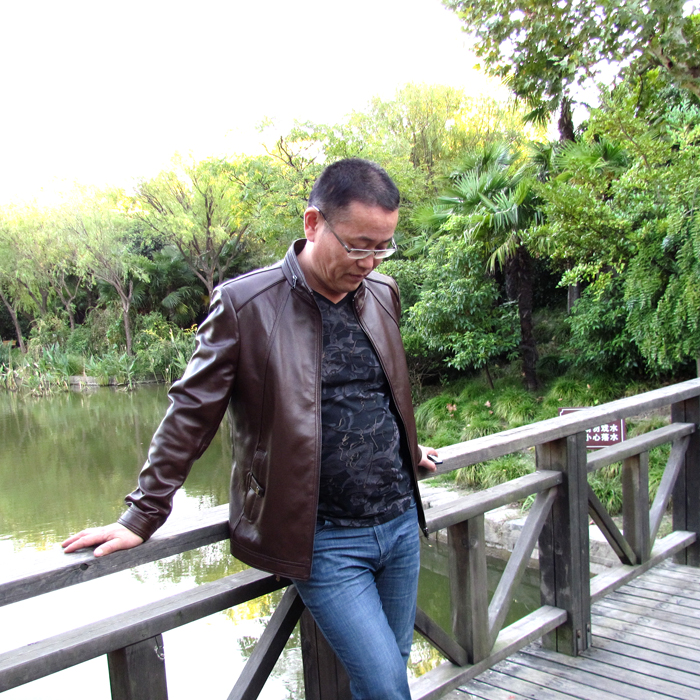 劲霸男士秋冬新品时尚外套商务休闲帅气皮装|BPLL3554