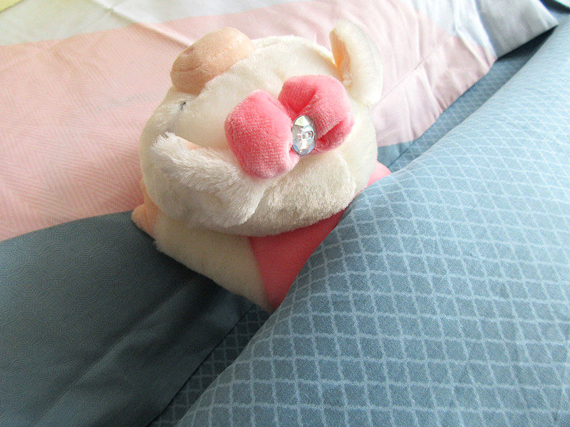 水星家纺全棉简约条格四件套