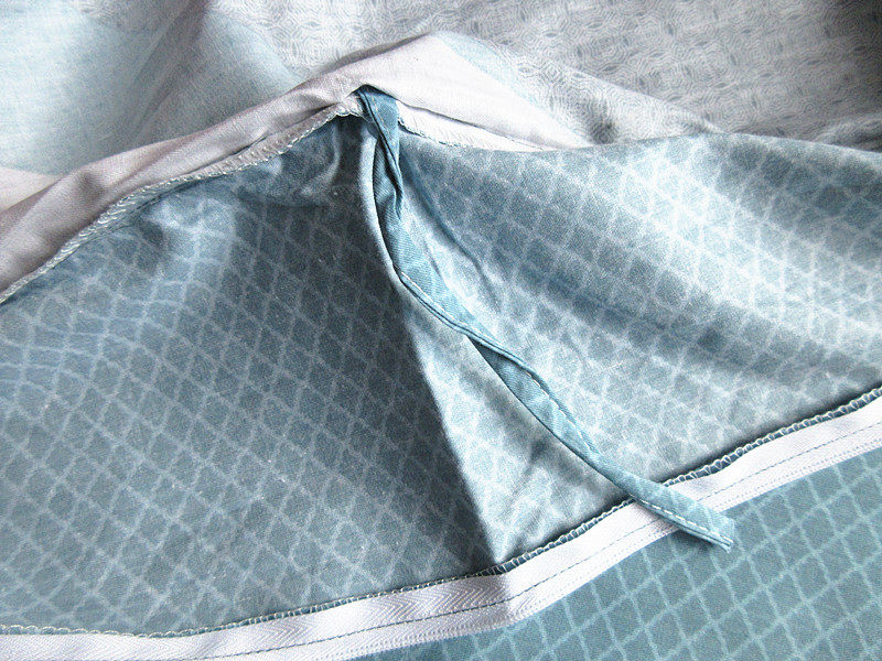 水星家纺全棉简约条格四件套