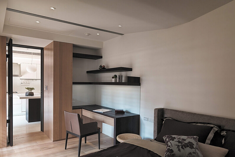 现代阳台铝合金玻璃门效果图 卫生间实木门效果图_8