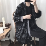 阿茶与阿古气质暗黑系宽松和服流苏简约款和服开衫衬衫