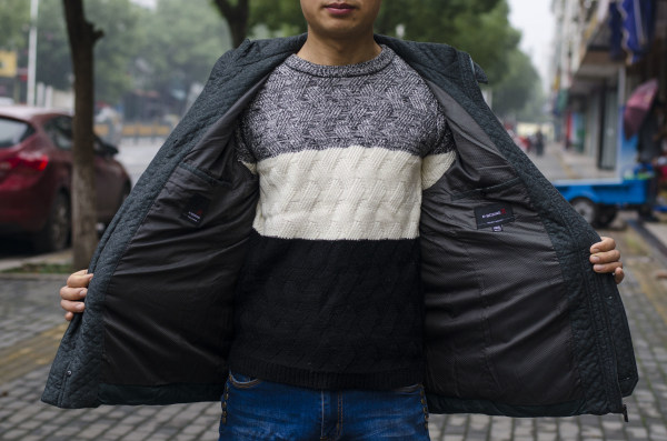 劲霸加厚棉服外套