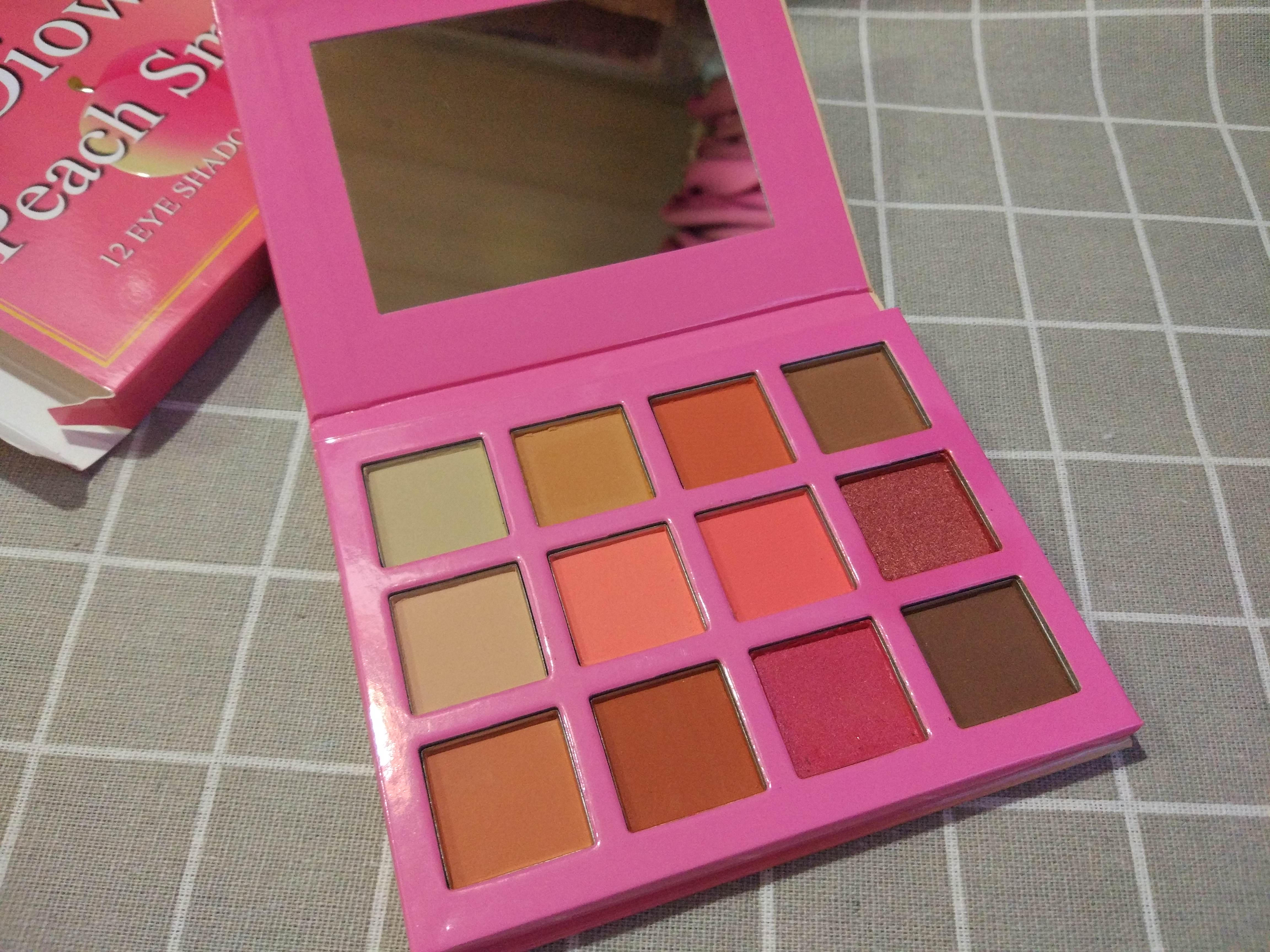 水蜜桃哑光眼影调色盘好不好用，是什么牌子,第6张