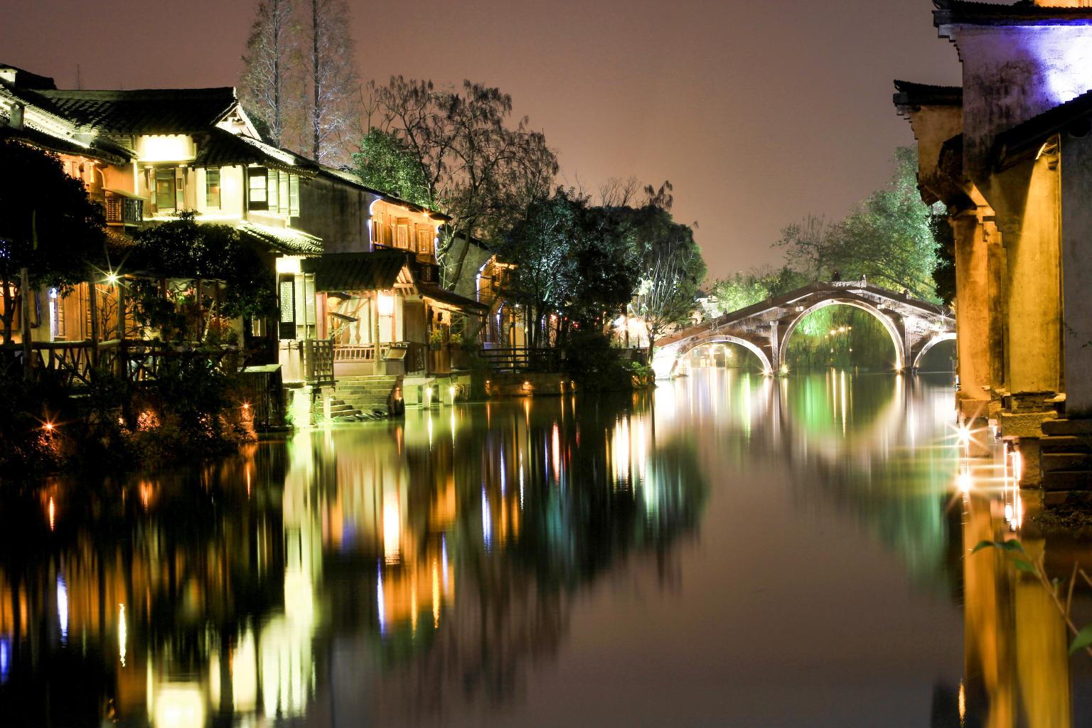 江南水乡夜游