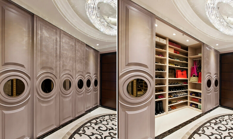 开放式厨房装修效果图 黑色橱柜图片_9