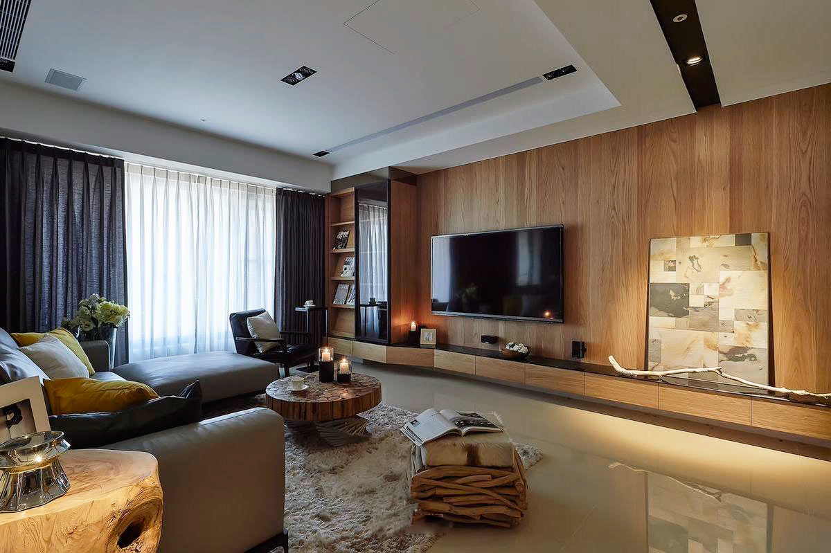 简约风开放式书柜效果图 白色书柜图片_1