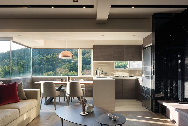 简约时尚风全房木地板效果图 深棕色平面木地板图片_7