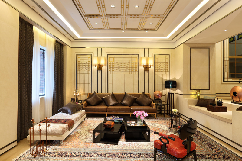 新中式家装地板效果图大全 木地板颜色效果图_7