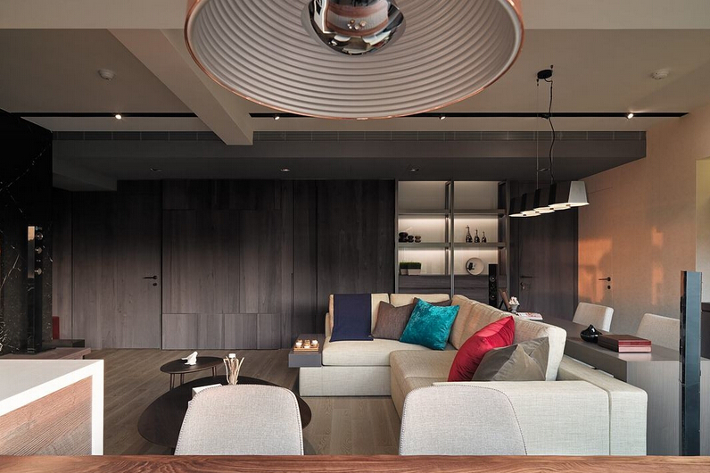 简约时尚风全房木地板效果图 深棕色平面木地板图片_5