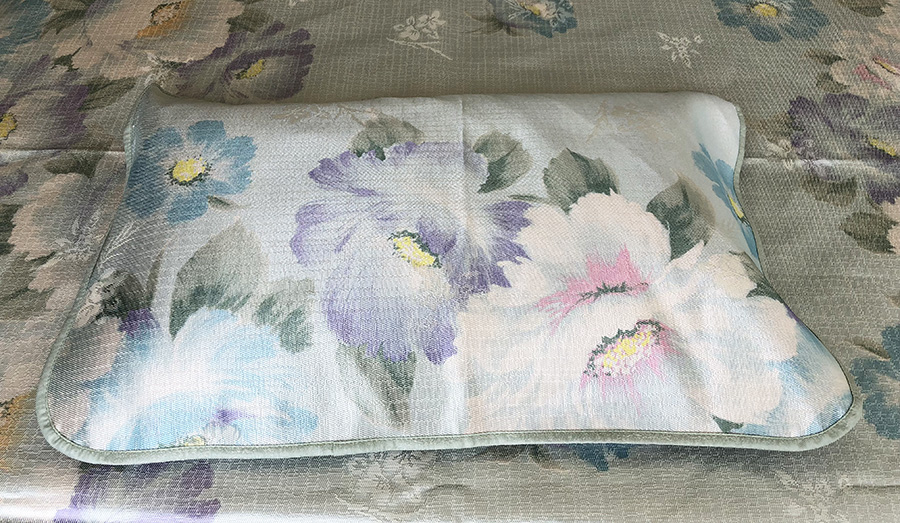 水星家纺仲夏之蓝床单式粗丝冰丝席