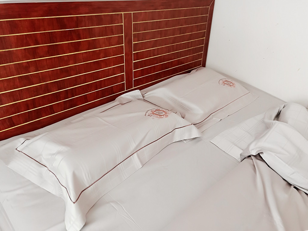 水星家纺贡缎提花四件套全棉被套纯棉床上四件套