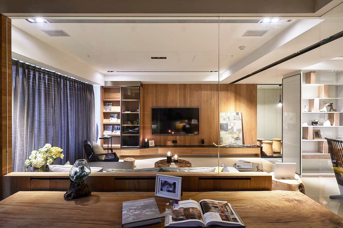 简约风开放式书柜效果图 白色书柜图片_7