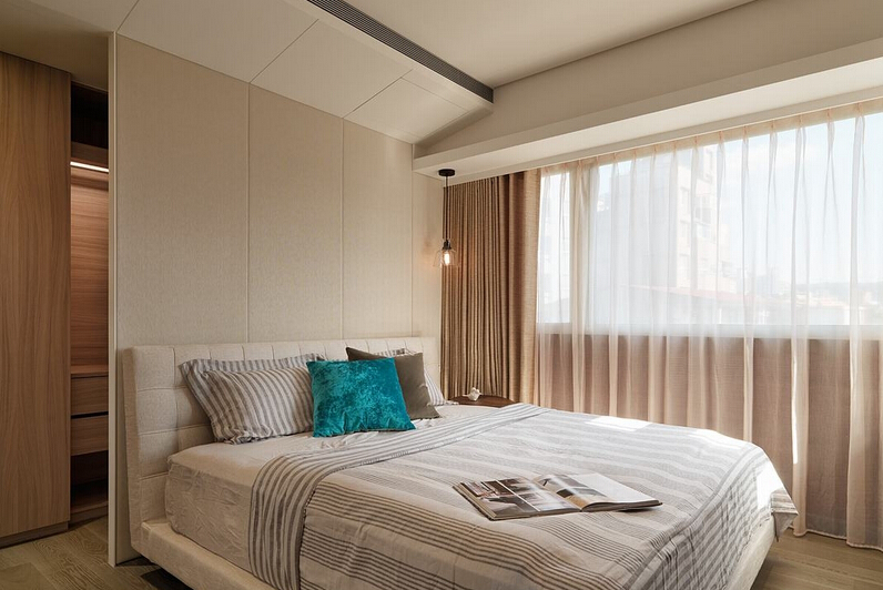 简约时尚风全房木地板效果图 深棕色平面木地板图片_9