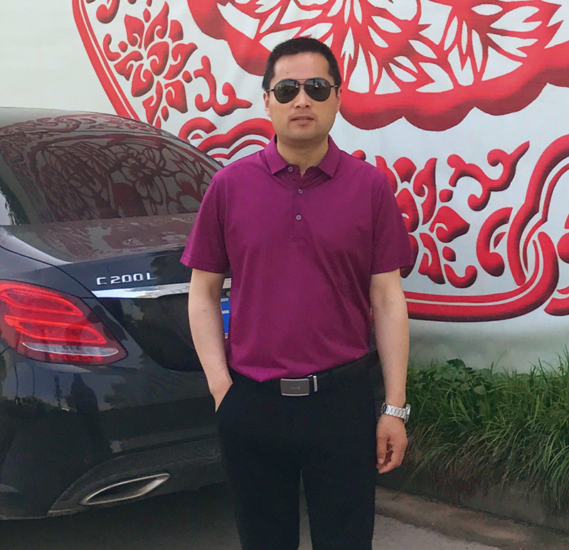 劲霸男士T恤桑蚕丝 净色提花撞色拼接短袖丝光棉T恤