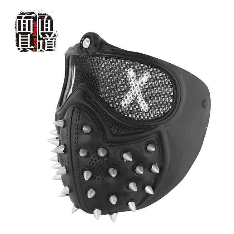 Watch Dogs 2 Dedsec Aiden Pearce Wrench Mask Helmet Eyepatch Face