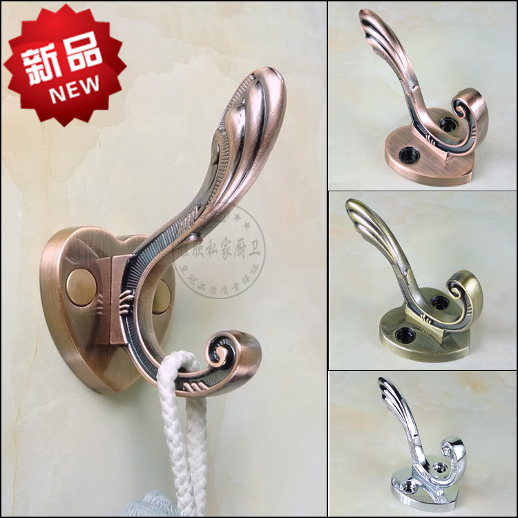 不锈钢挂钩单个衣服钩浴室衣帽架试衣间创意墙挂欧式玄关墙壁挂