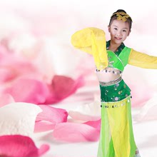 女童水袖 服装 六一古典舞演出 奥如少儿童新品 舞蹈惊鸿舞幼儿独