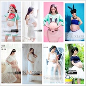 孕味妈咪照影楼主题孕妇摄影服装2018新款孕妇亲子照写真拍照服装